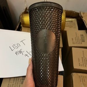 Starbucks Taiwan Grey Bling Studded Cup